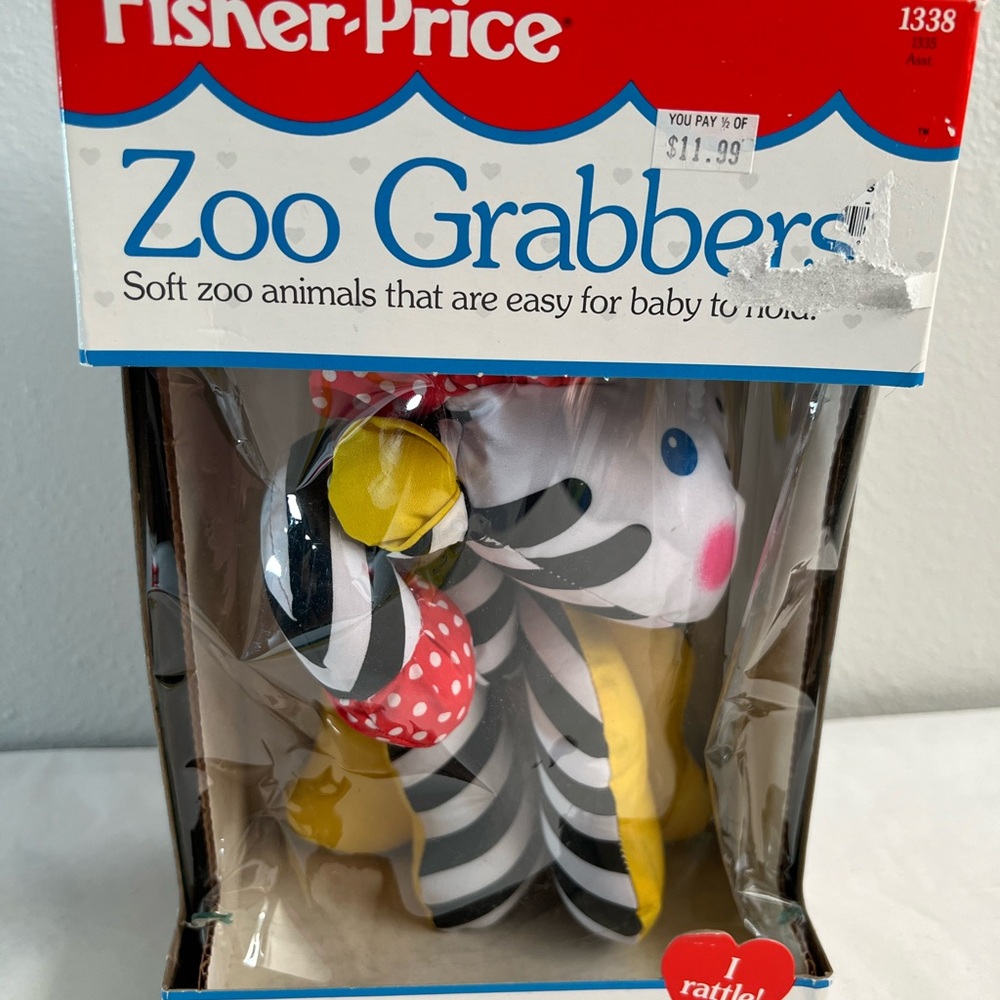 Vintage Fisher-Price‎ Zoo Grabbers Soft Toy